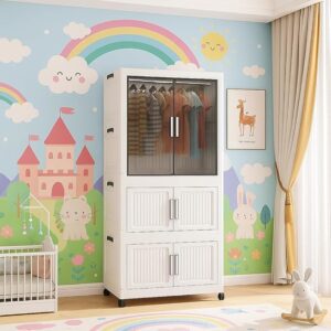 015 Foldable Plastic Wardrobe